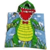 Poncho de playa de dibujos animados con opción de bolsa a juego