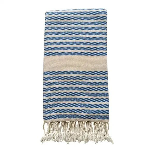 Classic Yarn-Dyed Beach Towel With Woven Branding