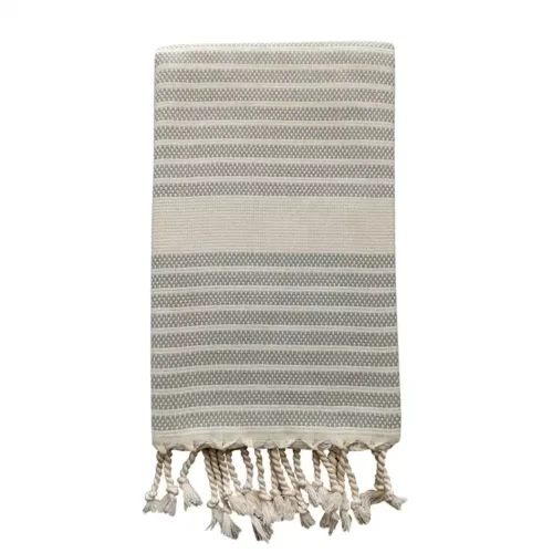 Classic Yarn-Dyed Beach Towel With Woven Branding