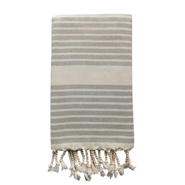Classic Yarn-Dyed Beach Towel With Woven Branding