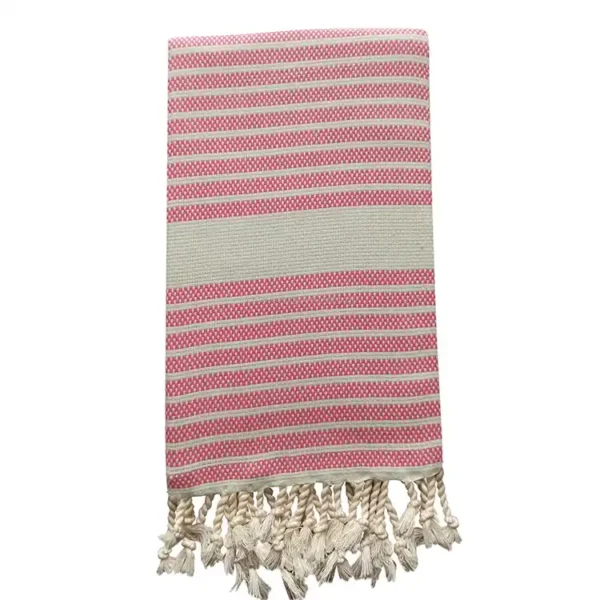 Classic Yarn-Dyed Beach Towel With Woven Branding