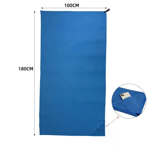 Compact Travel Beach Towel With Custom Destination Print