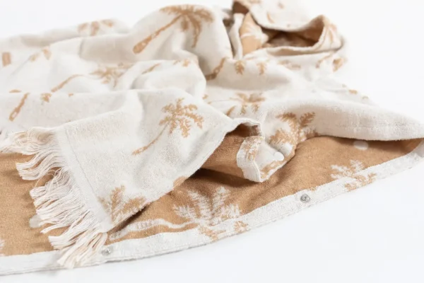Cotton Terry Poncho Towel With Custom Embroidery