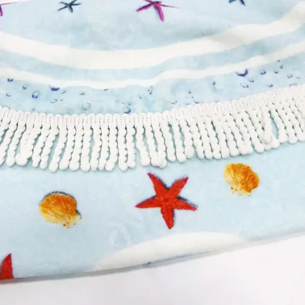 Custom Round Beach Towel With Full-Color Print