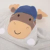 Cute Pattern Hooded Towel With Name Personalization (1) Cute Pattern Hooded Towel With Name Personalization