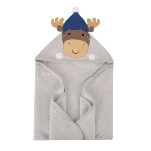 Cute Pattern Hooded Towel With Name Personalization