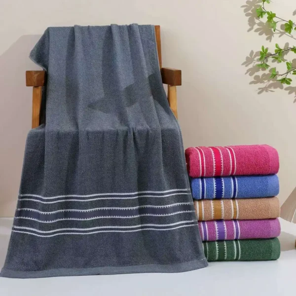 Economy Cotton Beach Towel With Retail Wrap