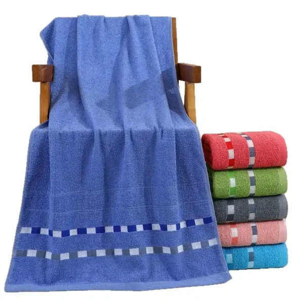Economy Cotton Beach Towel With Retail Wrap