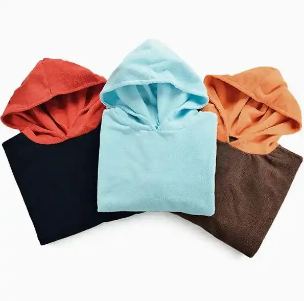 Heavyweight Terry Poncho With Hood And Pocket