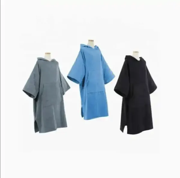 Heavyweight Terry Poncho With Hood And Pocket