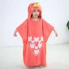 Kids Hooded Beach Poncho With Custom Print (4) Kids Hooded Beach Poncho With Custom Print