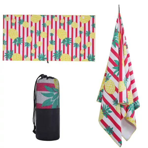Lightweight Microfiber Beach Towel With Custom Print