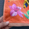 Serviette de plage surdimensionnée avec broderie monogramme