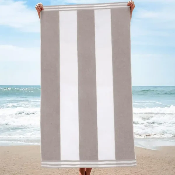 Oversized Jacquard Beach Towel With Custom Design