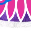 Oversized Round Microfiber Beach Towel With Fringe Option