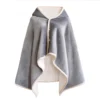 Plush Sherpa Poncho With Custom Label Option
