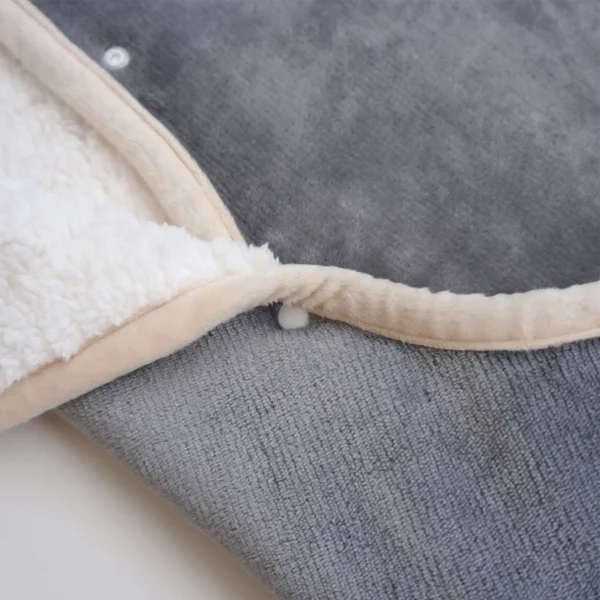 Plush Sherpa Poncho With Custom Label Option