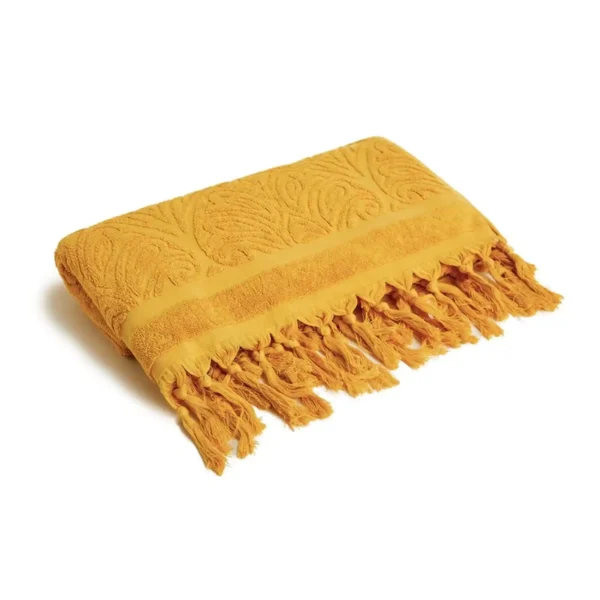 Premium Yarn-Dyed Cotton Beach Towel With Soft Terry