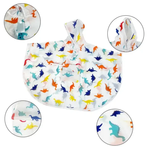 Schnelltrocknender Kinder-Poncho mit vollfarbigem Kunstwerk (1) Schnelltrocknender Kinder-Poncho mit vollfarbigem Kunstwerk