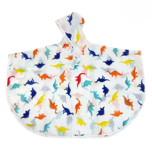 Quick-Dry Kids Poncho With Full-Color Artwork