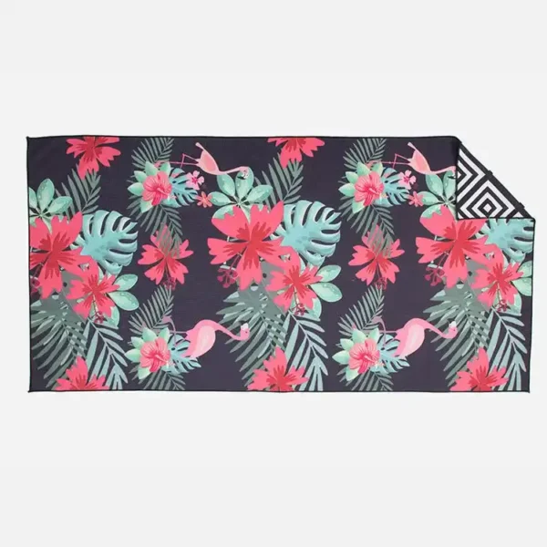 Sand-Free Microfiber Suede Beach Towel With Logo
