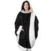 Sherpa-Lined Changing Poncho With Premium Warmth