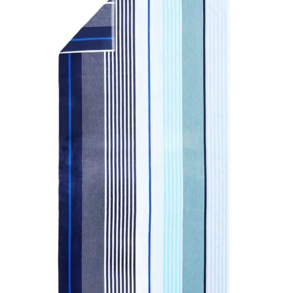 Soft Terry Beach Towel With Embroidered Corner Logo