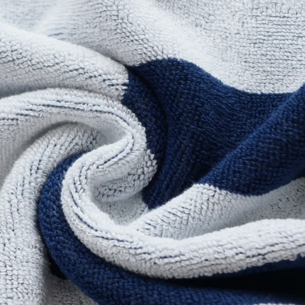 Zweifarbiges Jacquard-Strandtuch mit hochwertiger Textur