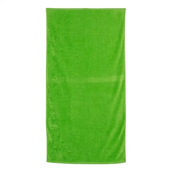 Velour Front Terry Back Beach Towel With Custom Print