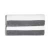 Yarn-Dyed Cabana Stripe Beach Towel With Custom Label