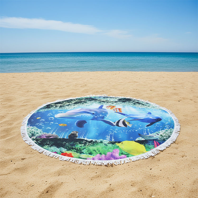 Round Beach Towels for Merch & Resorts When Circular Beats Rectangular